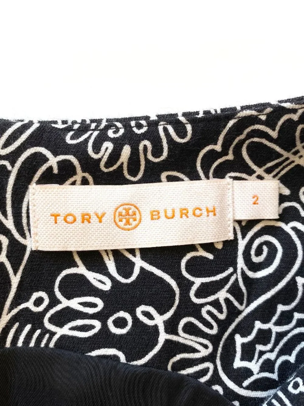 Tory Burch Silk Cotton Faux Wrap Sleeveless Dress Size 2